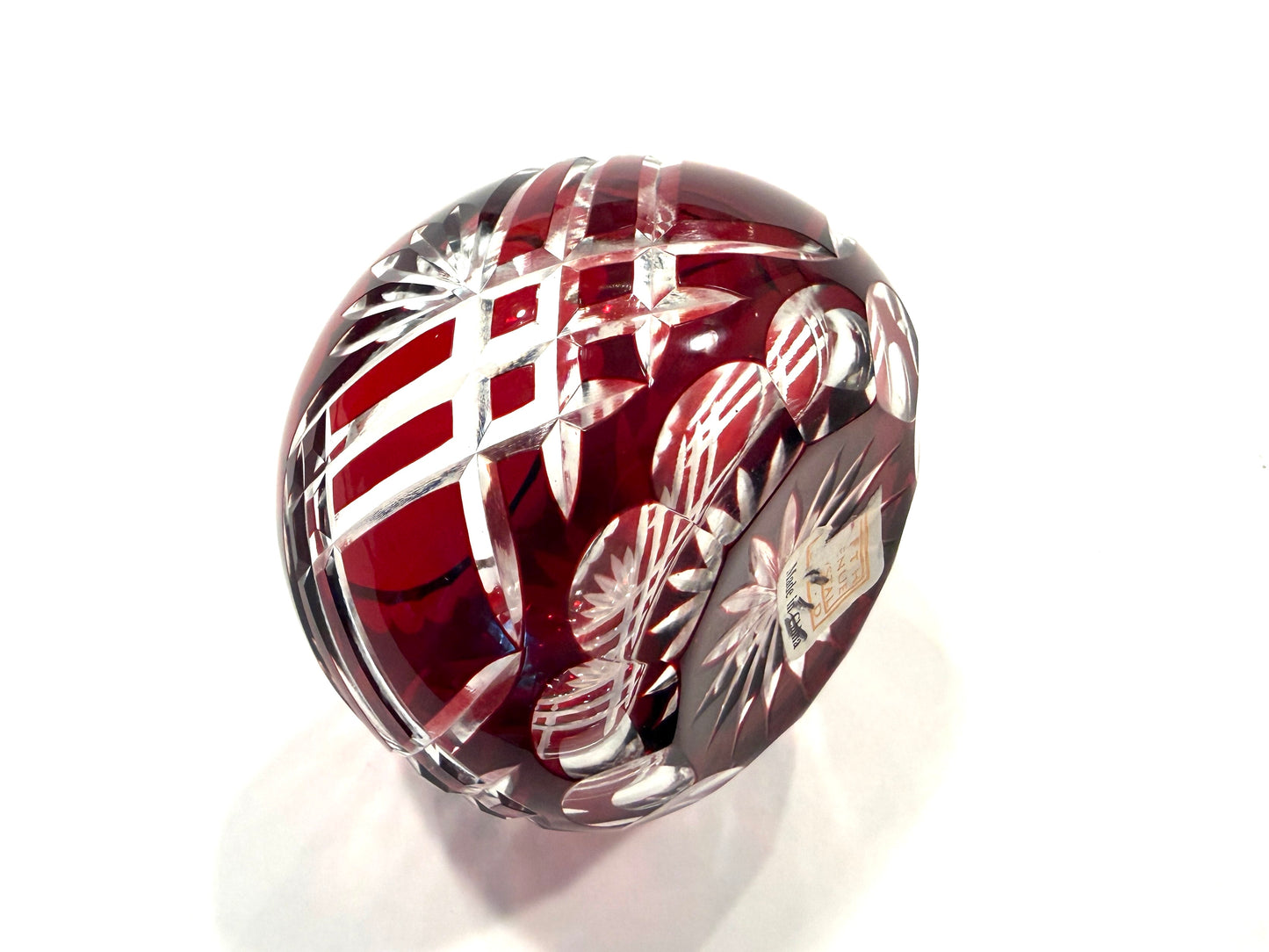 Fifth Avenue Crystal Ruby Red Handcut Bowl
