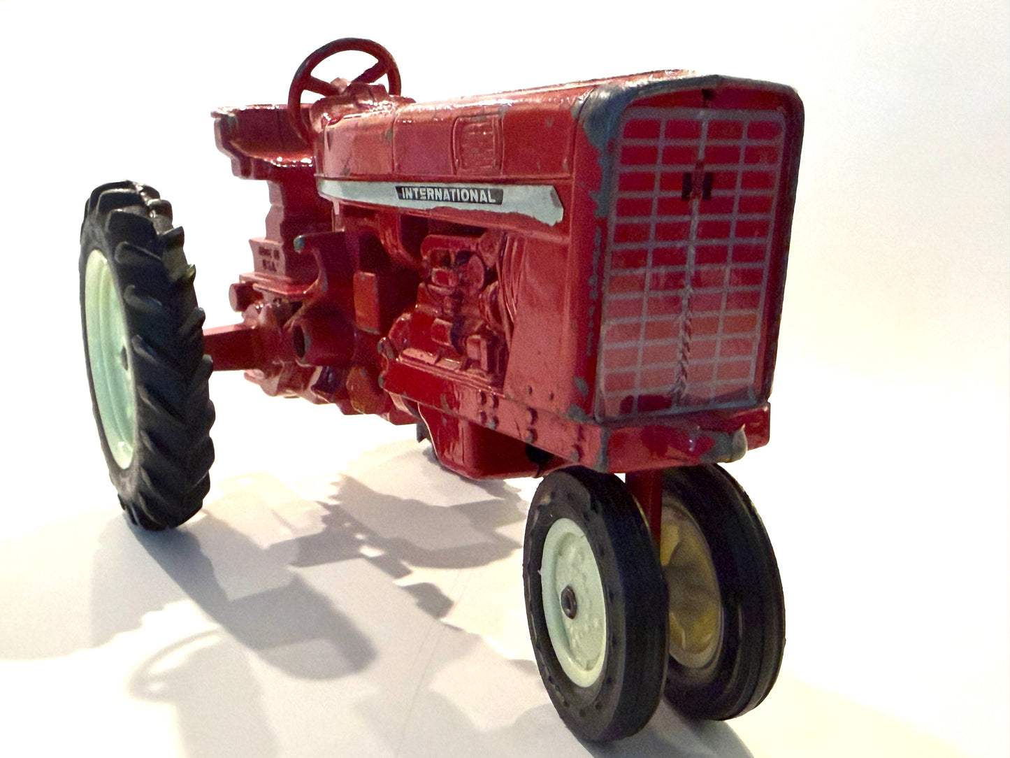 International Red Metal Diecast Toy Tractor Made In USA ERTL Co