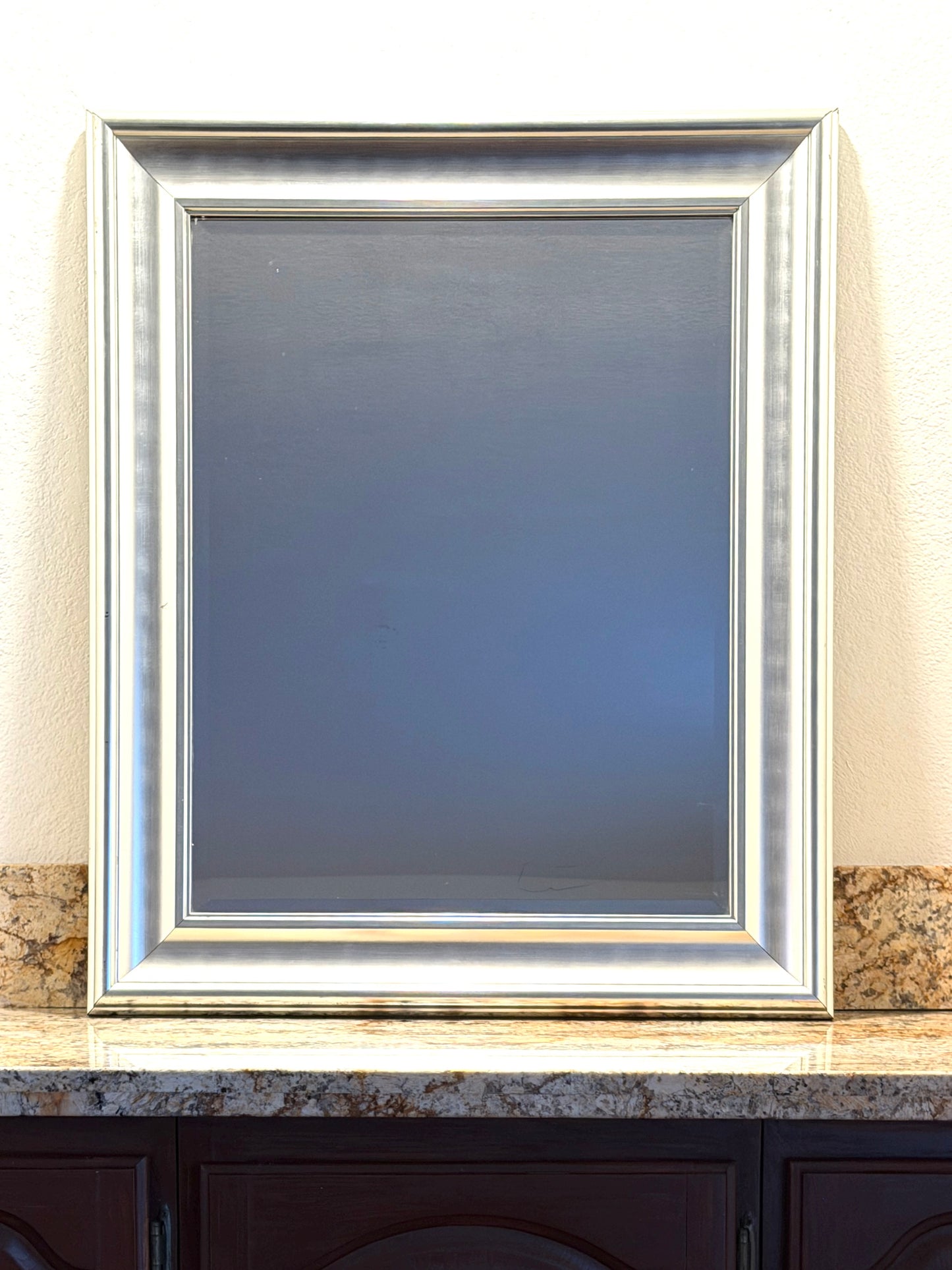 Studio Craft Silver Beveled Mirror 