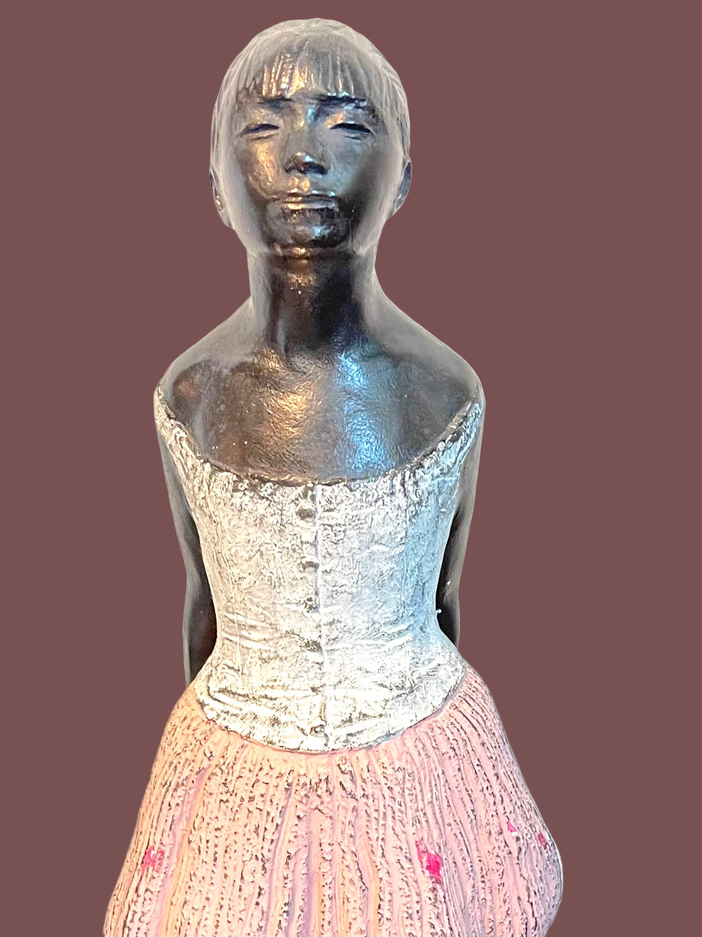 S Eylanbekov Alva Bronze Hand Painted Petite Danseuse Contemporary Sculpture