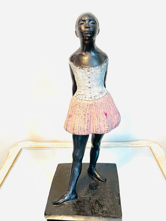 S Eylanbekov Alva Bronze Hand Painted Petite Danseuse Contemporary Sculpture