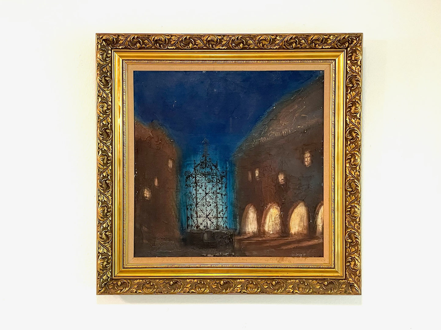 Ivo Soukup 66 Architectural Expressionist Signed Oil On Board