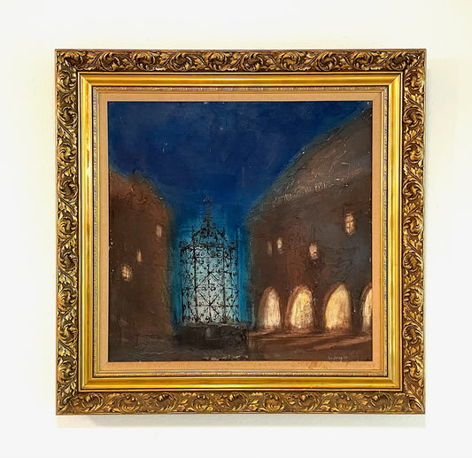 Ivo Soukup 66 Architectural Expressionist Signed Oil On Board