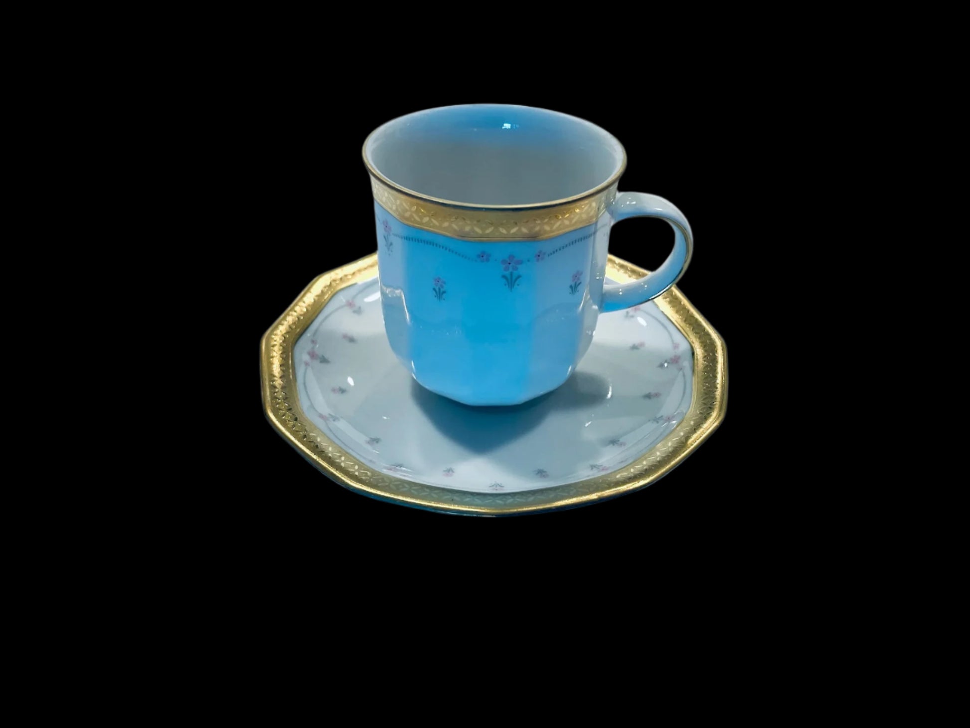 Tirschenreuth Bavaria Porcelain Coffee Cup With Saucer Made in Germany –  Designer Unique Finds