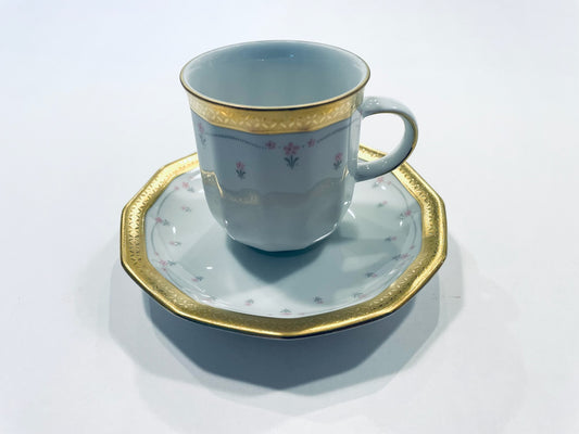 Tirschenreuth Bavaria Porcelain Cup With Saucer Made in Germany