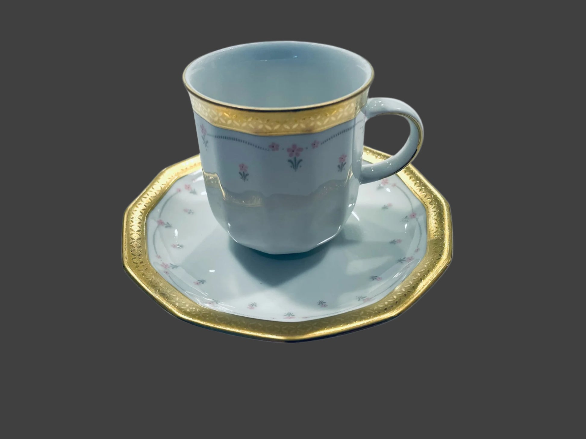 Tirschenreuth Bavaria Porcelain Coffee Cup With Saucer Made in Germany –  Designer Unique Finds