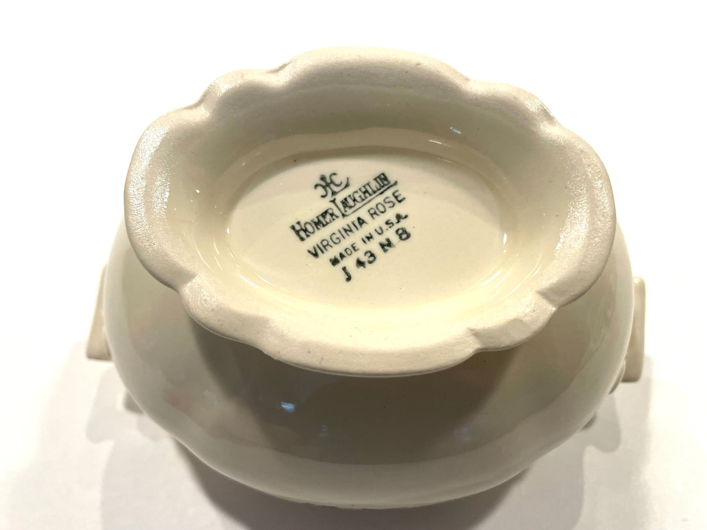 Homer Laughlin Virginia Rose Design Set of Creamer and Sugar Bowls