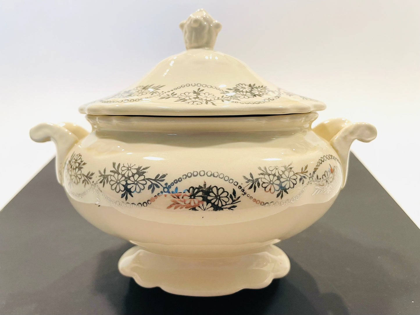 Homer Laughlin Virginia Rose Design Set of Creamer and Sugar Bowls