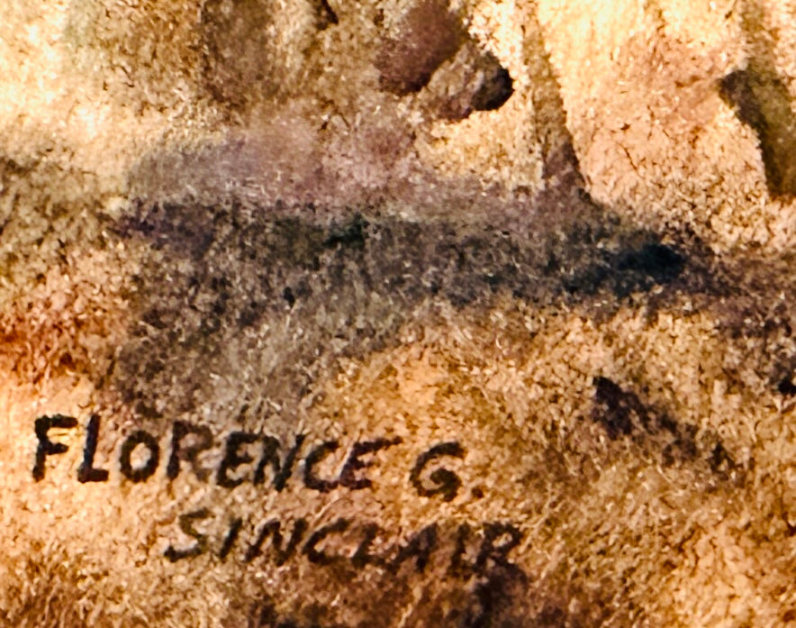 Florence Sinclair Mahdavi Impressionist Beach Scene Watercolor Painting