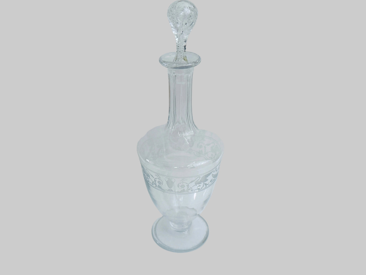 Baccarat Bottle For Croizet Made In France Neoclassic Crystal Decanter
