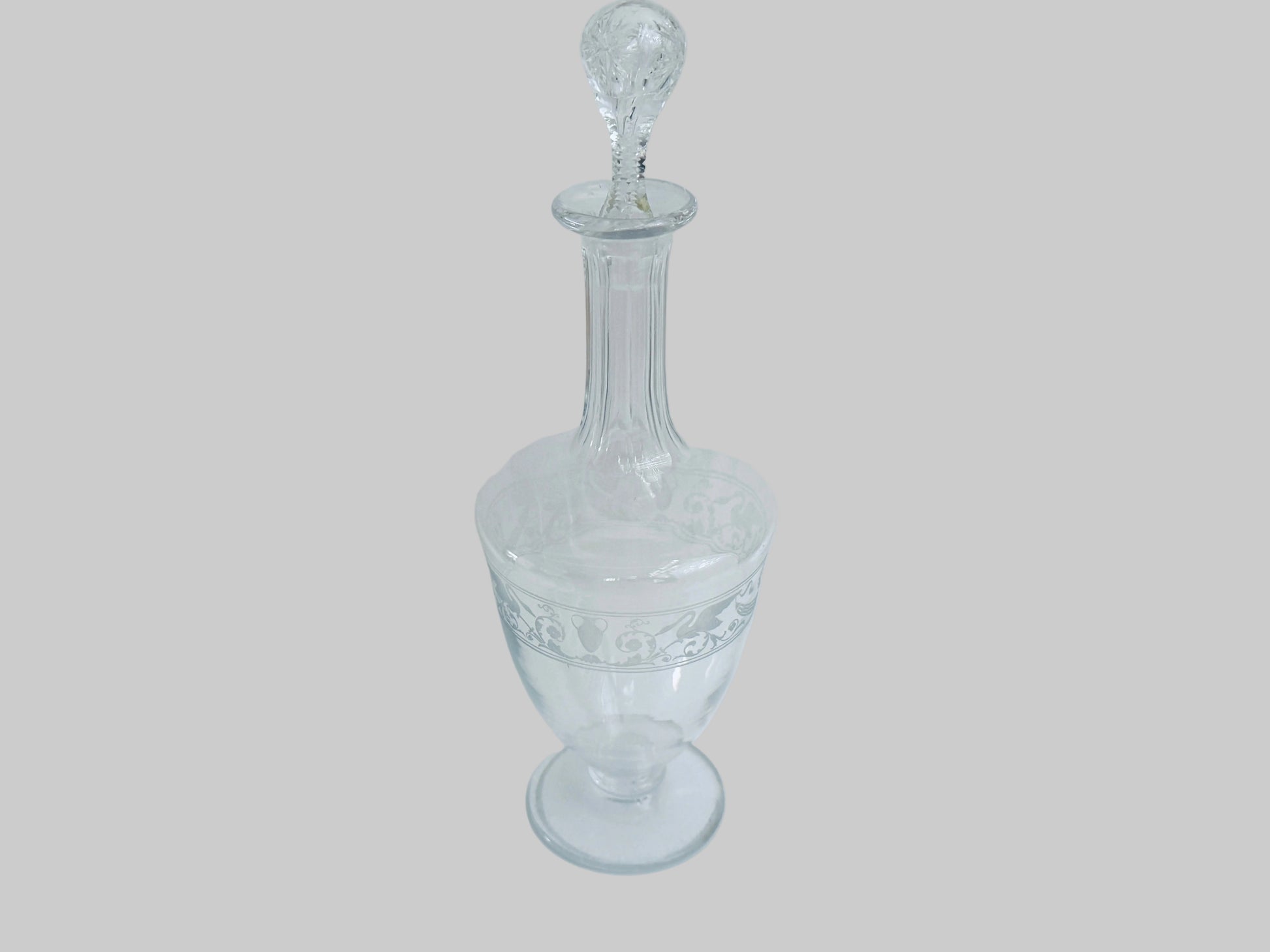 Baccarat Bottle For Croizet Made In France Neoclassic Crystal Decanter