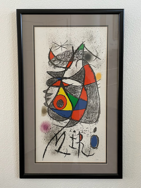 Joan Miro Jardin Au Claire De Lune Arte Paris Abstract Illustration