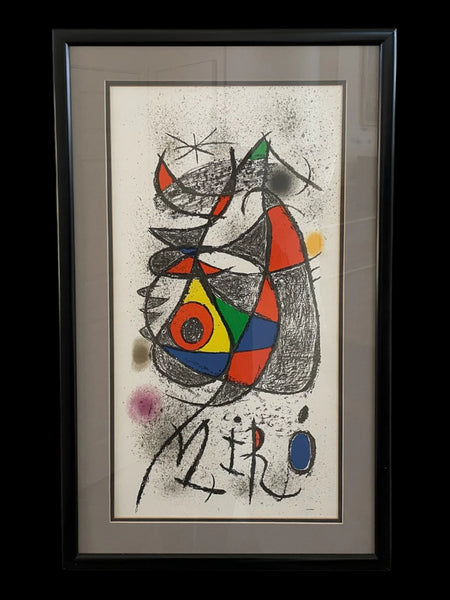 Joan Miro Jardin Au Claire De Lune Arte Paris Abstract Illustration