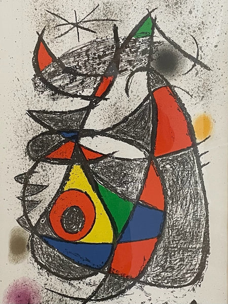Joan Miro Jardin Au Claire De Lune Arte Paris Abstract Illustration