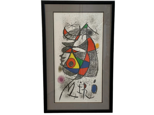 Joan Miro Jardin Au Claire De Lune Arte Paris Abstract Illustration
