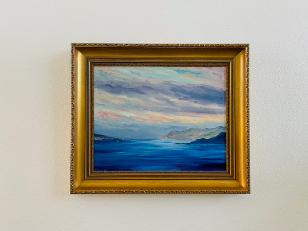 Don Crocker Impressionist Oceanic Painting Signed On Canvas