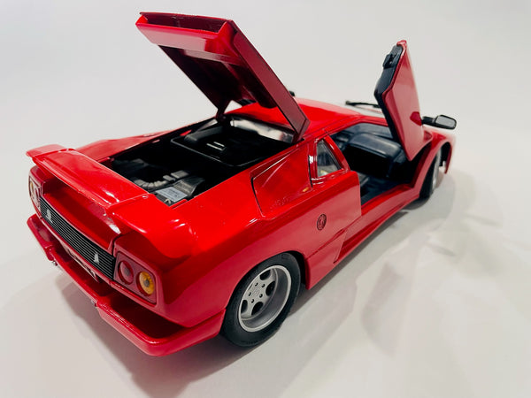 Red Dicast Lamborghini Maisto Sport Model Car Black Interior