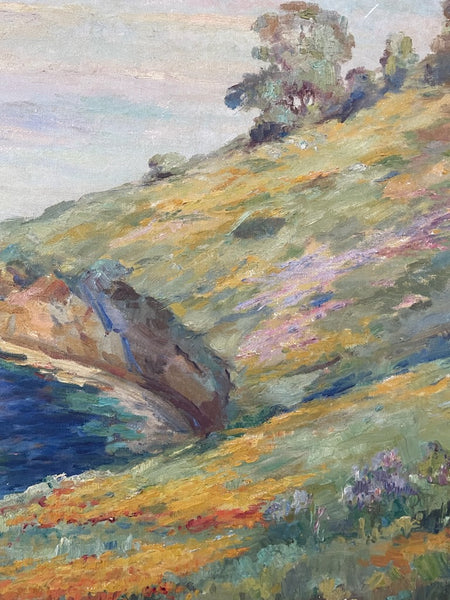 Impressionist Seaview Painting Oil On Stretched Canvas