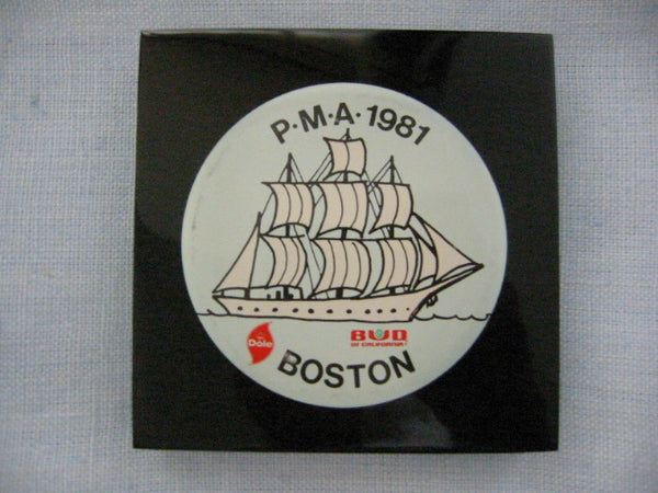 Post Modern Nautical Dole Bud Boston Plaque 