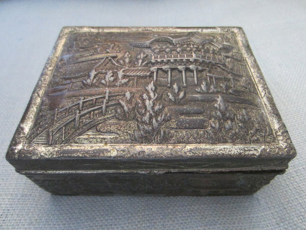 Souvenir Of Spokane Washington Scenic Humidor Box Made In Japan