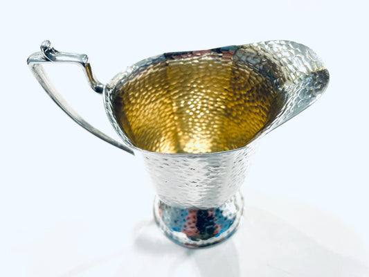 Homan Plate On Nickel Silver WM Mounts Made In USA Hammered Creamer 