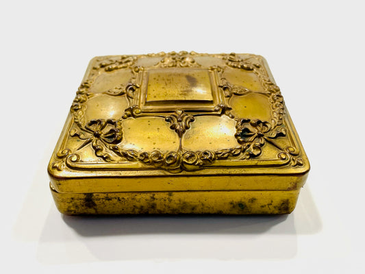 JB 1410 Art Nouveau Style Bronze Jewelry Box