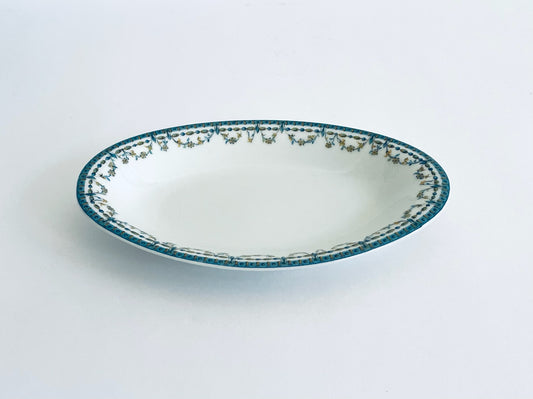 Haviland France Decorated Limoges Floral Oval Tray