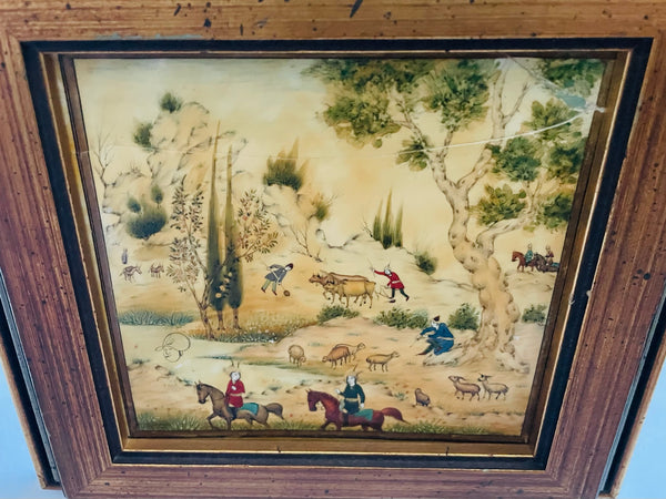 Miniature Painting Haji Mosavvar Olmolki Scripted Signed