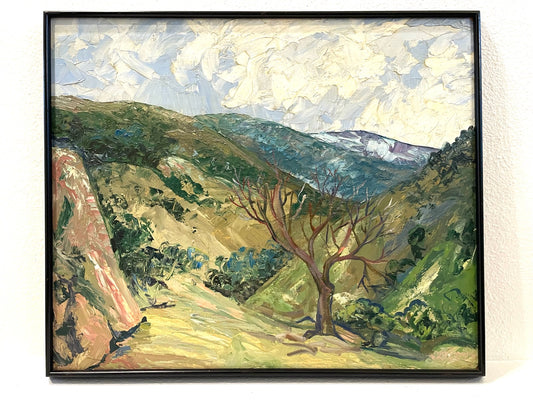 Carl Pappe Plein Air Landscape Impressionist Oil On Panel