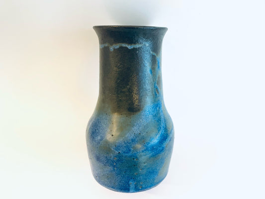 HRC Dramatic Blue Ceramic Vase Signed Numbered