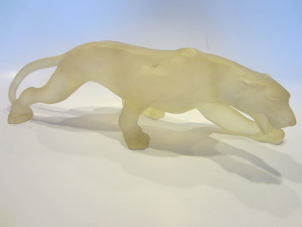 Roaring Panther Resin Sculpture Contemporary Modernist Candy Art