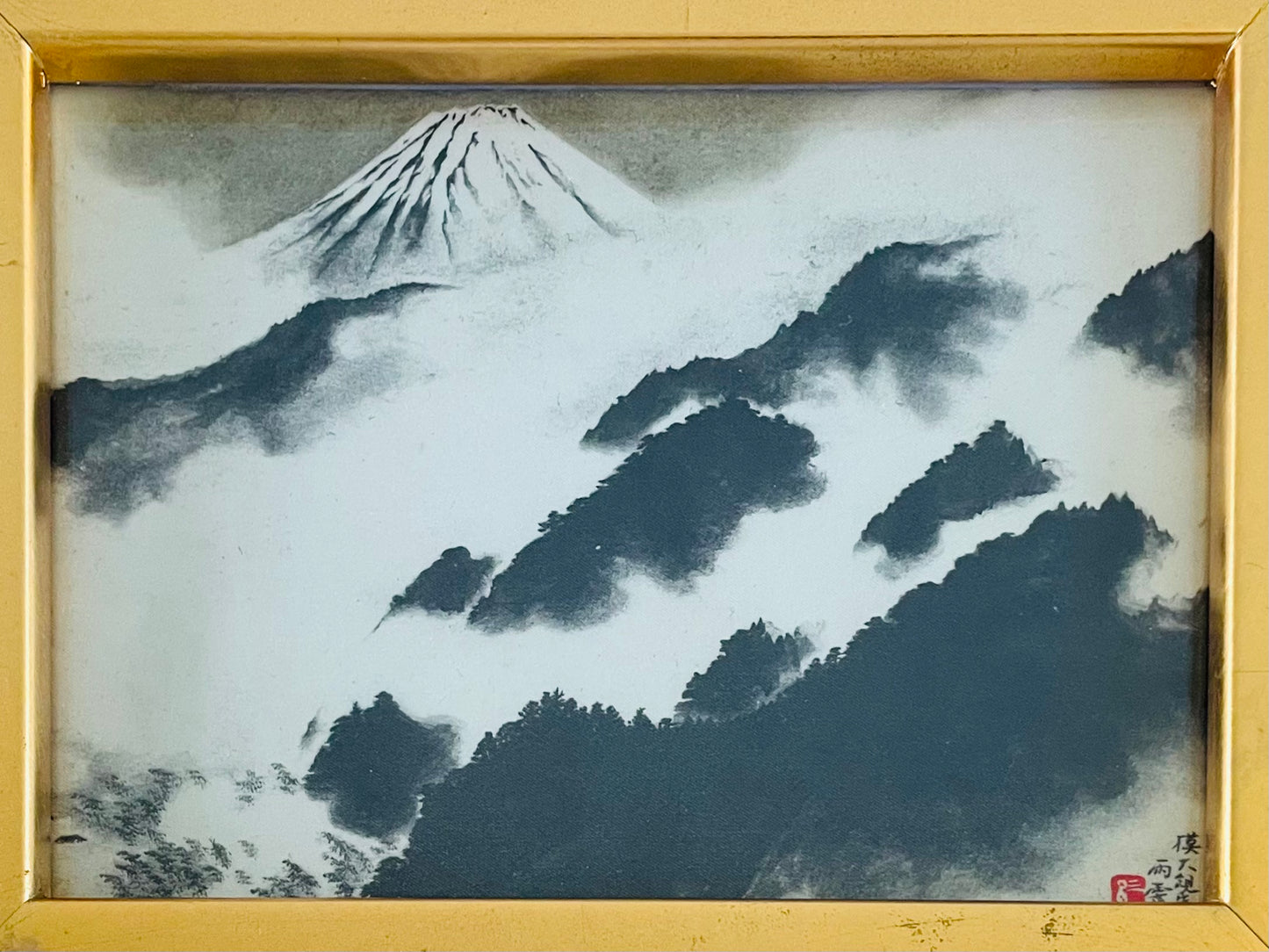 Taikan Yokoyama Japan Mount Fuji Print On Silk