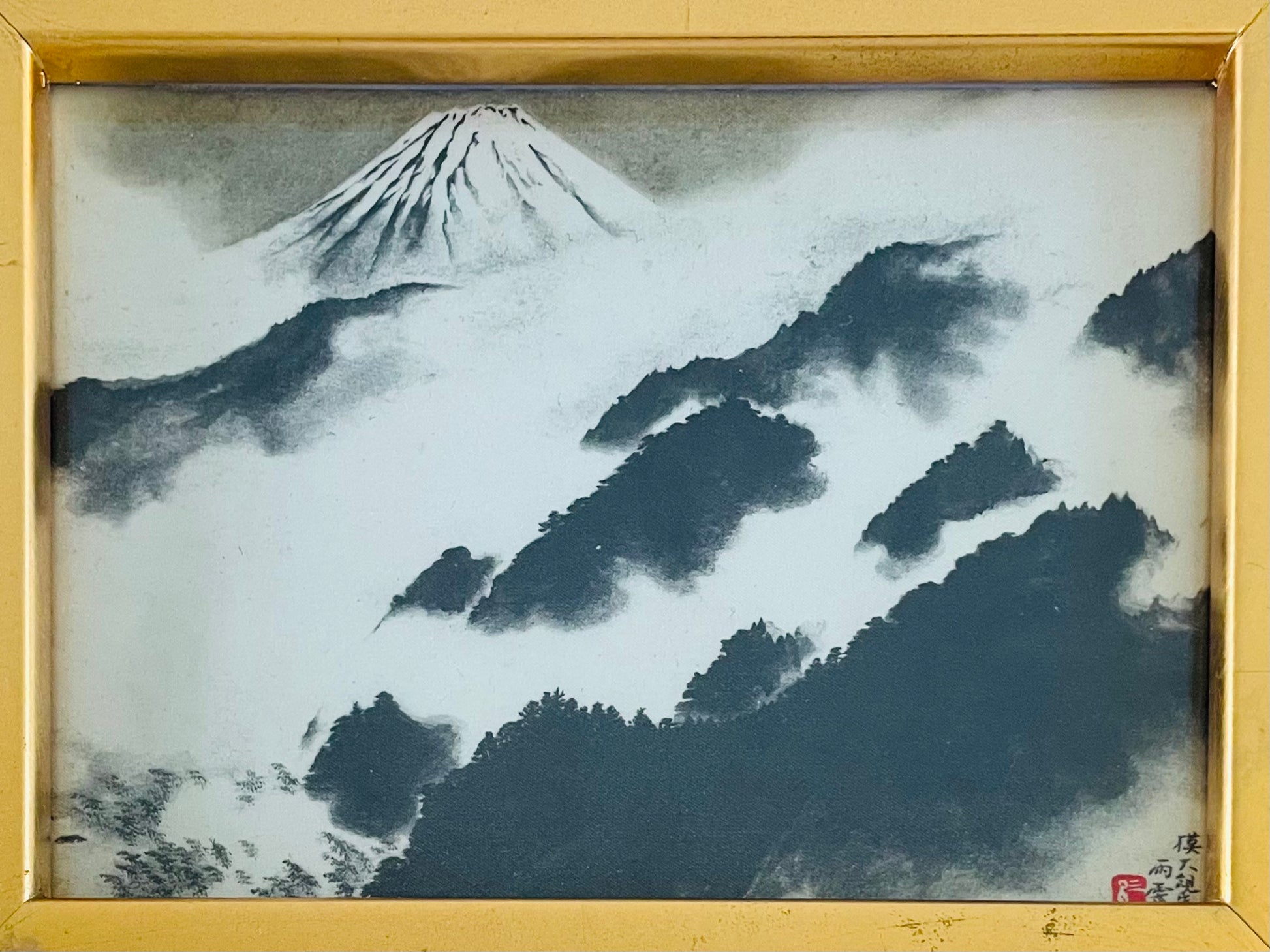 Taikan Yokoyama Japan Mount Fuji Print On Silk