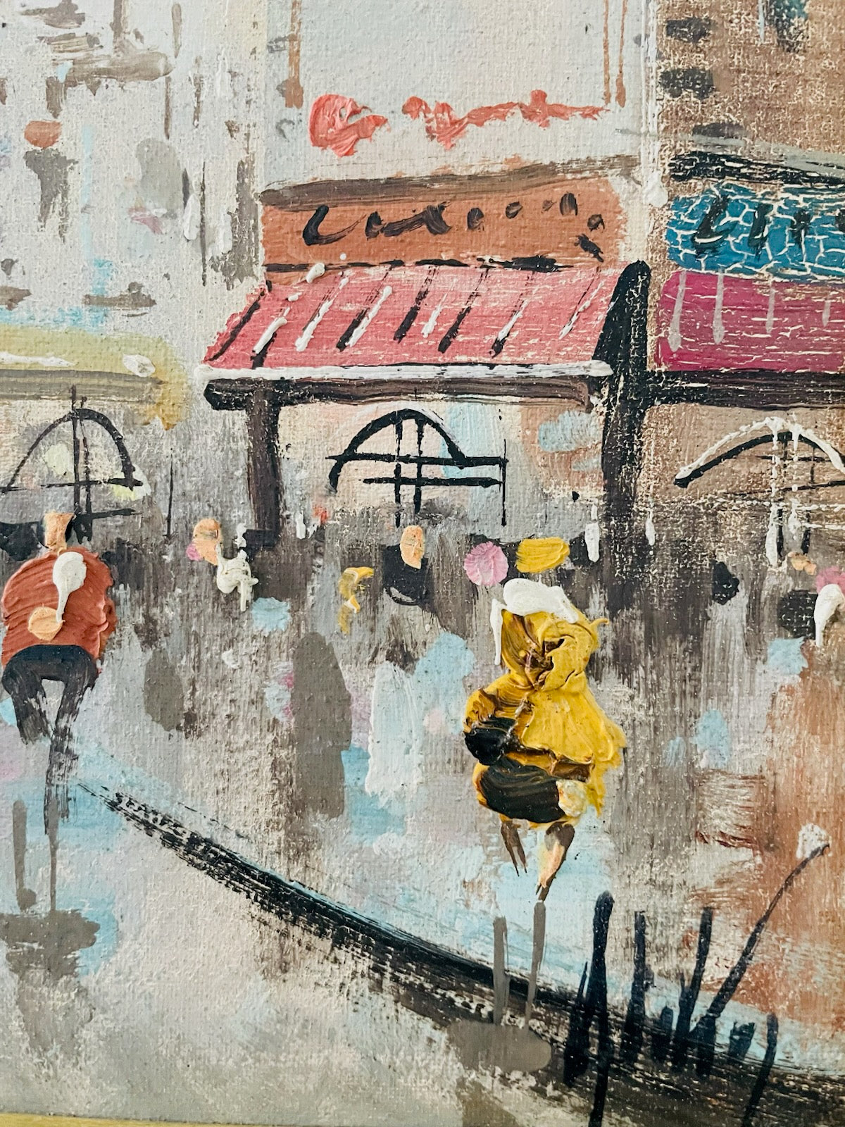 De Vity Impressionist Cityscape View of Paris Signed Painting