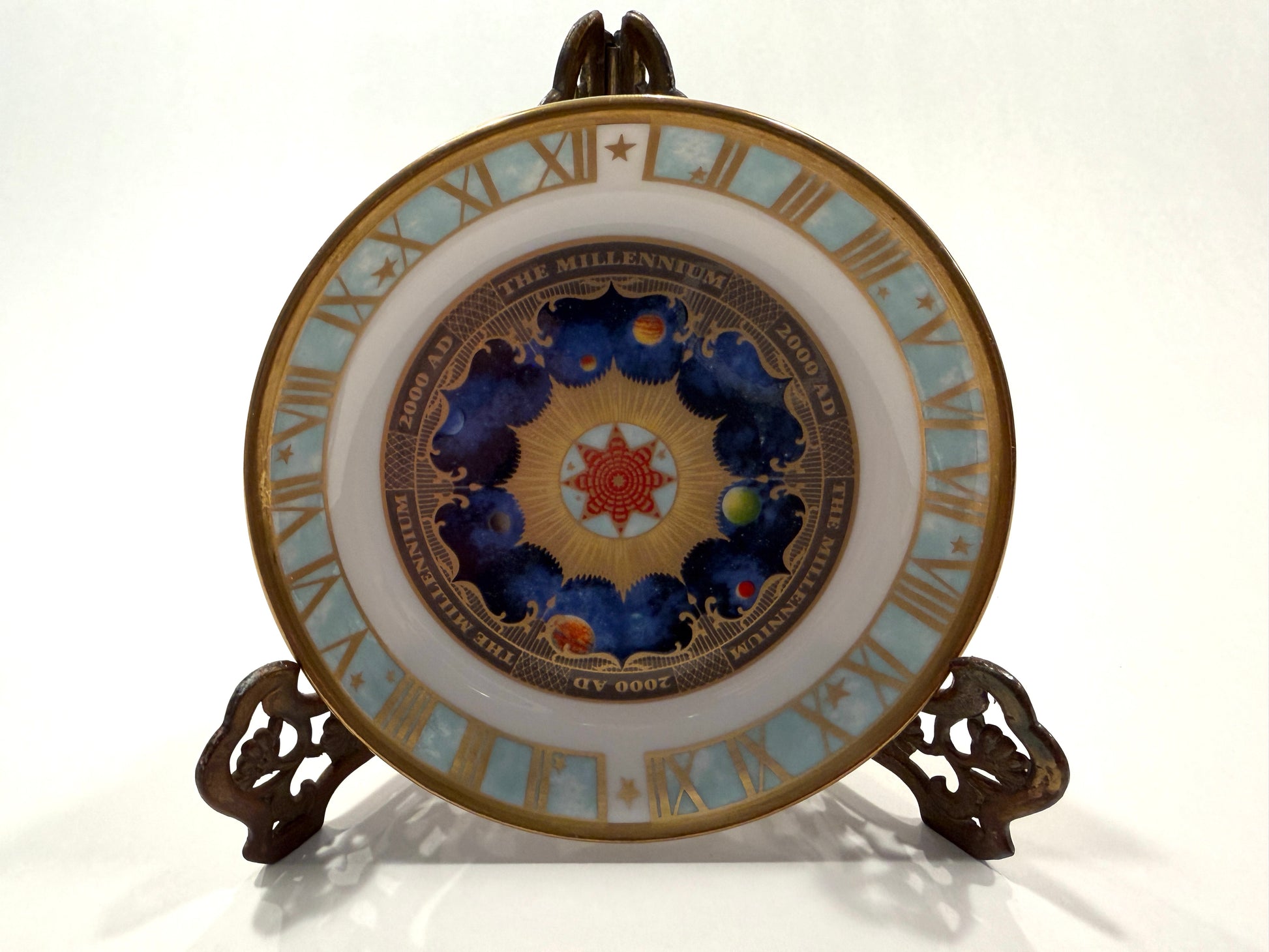 Royal Worcester Made In England Fine Bone China Plate To Celebrate The Millenium