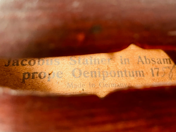 Jacobus Stainer In Absam Prope Oenipontum 1757 Violin Made in Germany