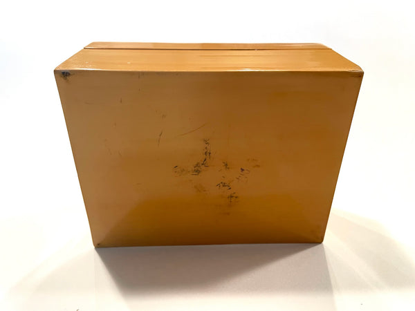 Folk Art Pink Lotus Hand Painted Humidor Rectangle Maple Box