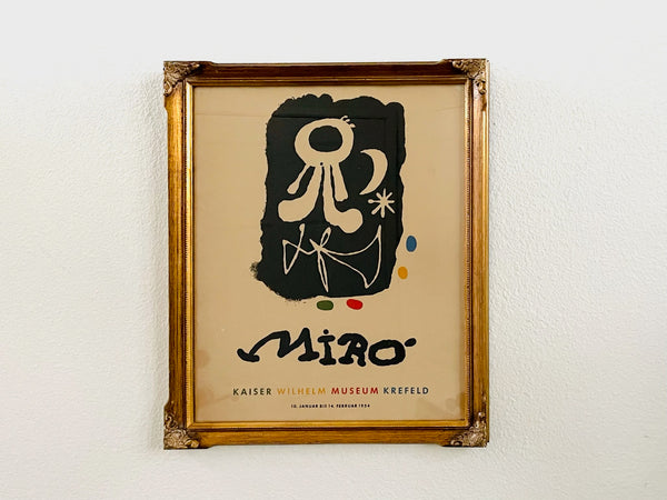 Joan Miro Exhibition Abstract Framed Poster 