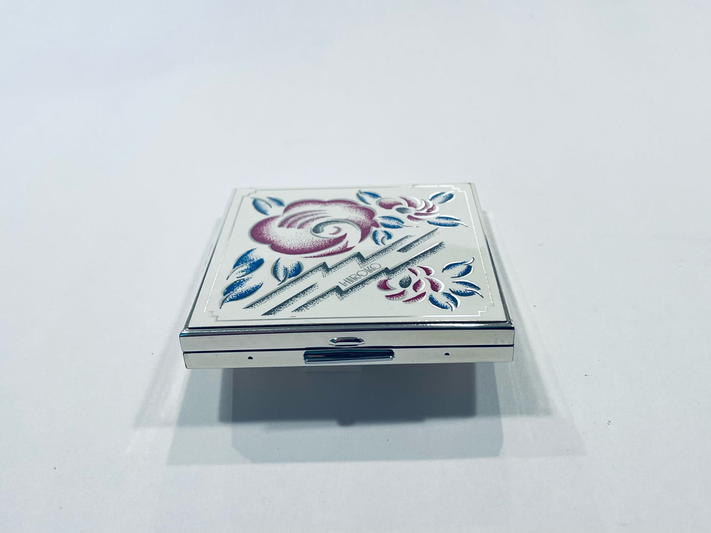 Koshino Hiroko Mirrored Powder Compact Floral Design
