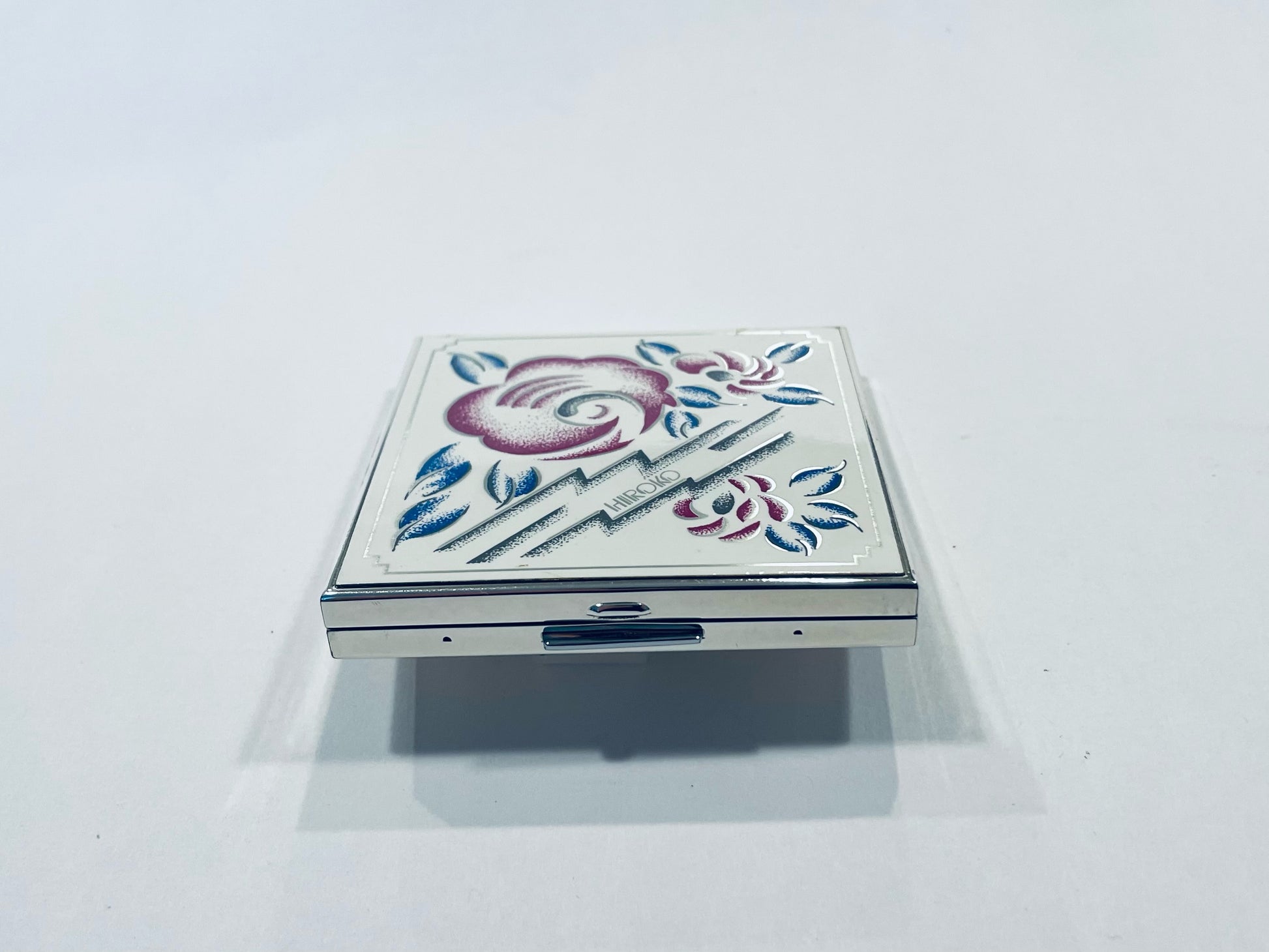 Koshino Hiroko Mirrored Powder Compact Floral Design