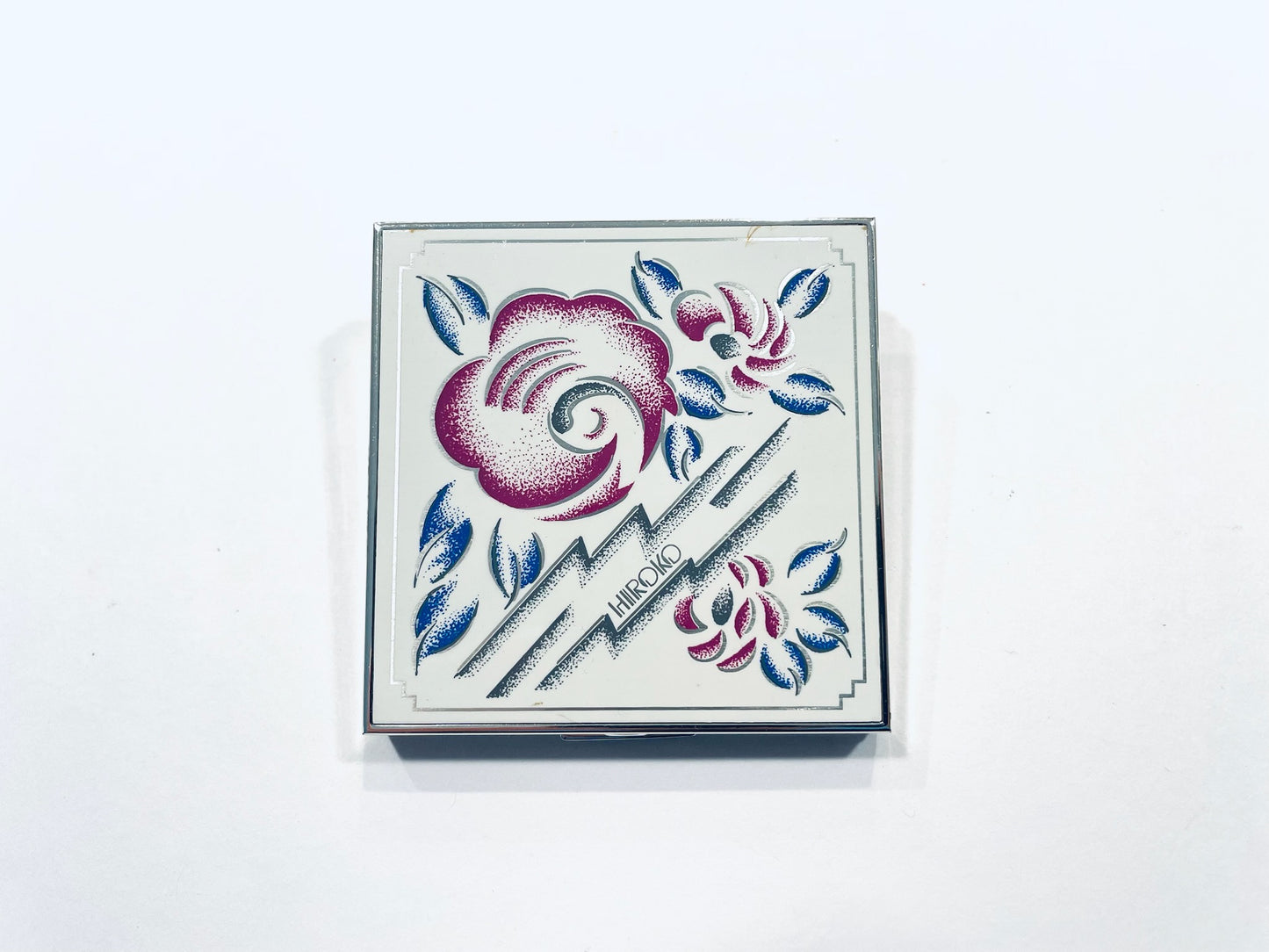 Koshino Hiroko Mirrored Powder Compact Floral Design