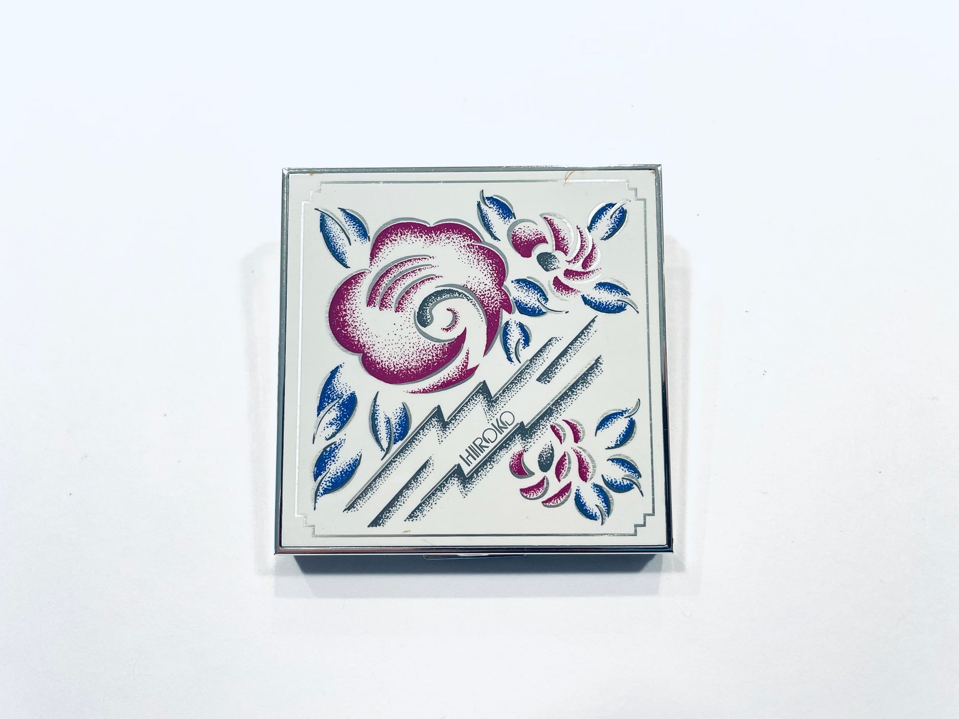 Koshino Hiroko Mirrored Powder Compact Floral Design