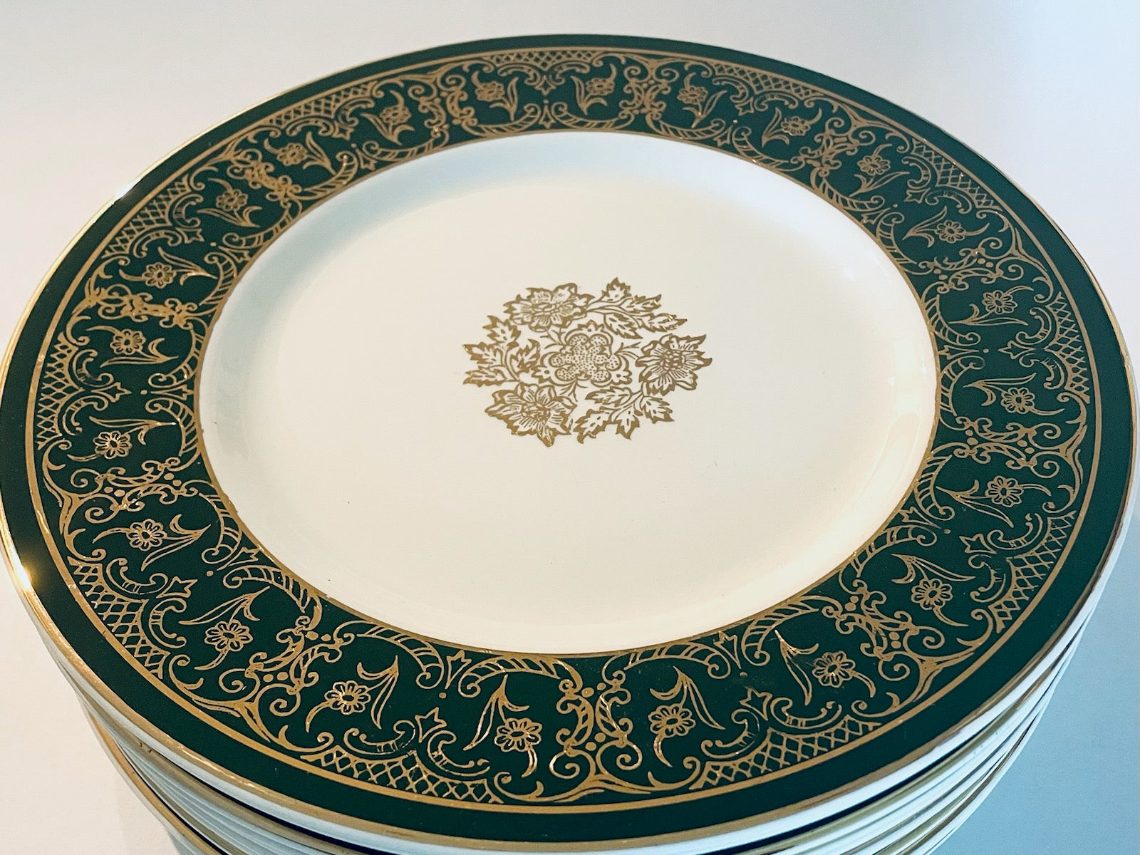 Antique Myott Son and Co Ltd Made In England Set of 10 Dinner Plates