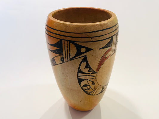 Lena Chio Charlie The Corn Woman Hopi Tawa Pottery Signed Pottery Vase