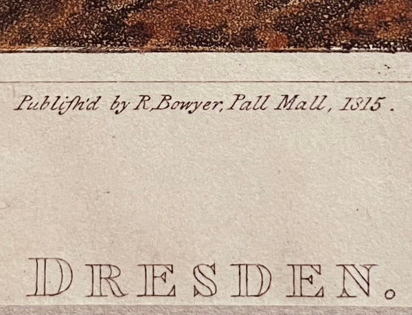 Published by Robert Bowyer Pall Mall 1815 DRESEDN Lithograph Print