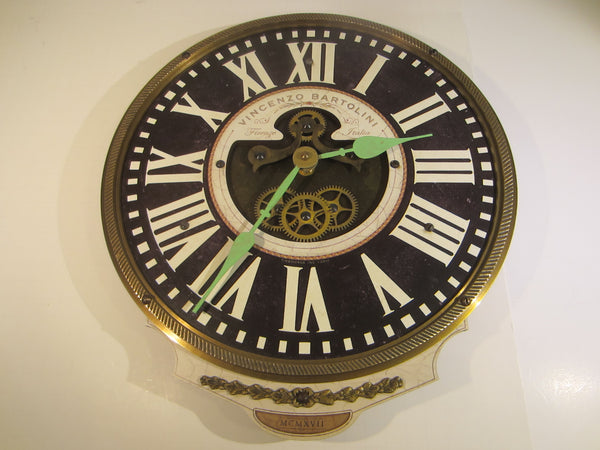 Timeworks USA Quartz Pendulum Clock Vincenzo Bartolini Firenze Italy
