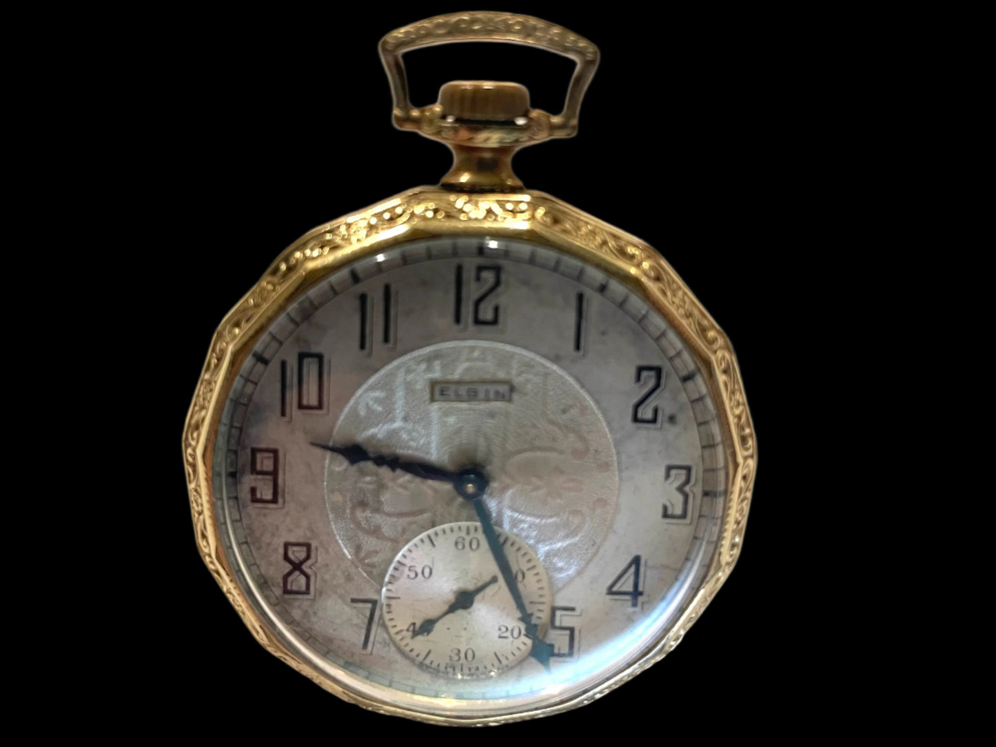 Elgin Natl Watch Co USA Gold Plated 17 Jewles Vintage Pocket Watch