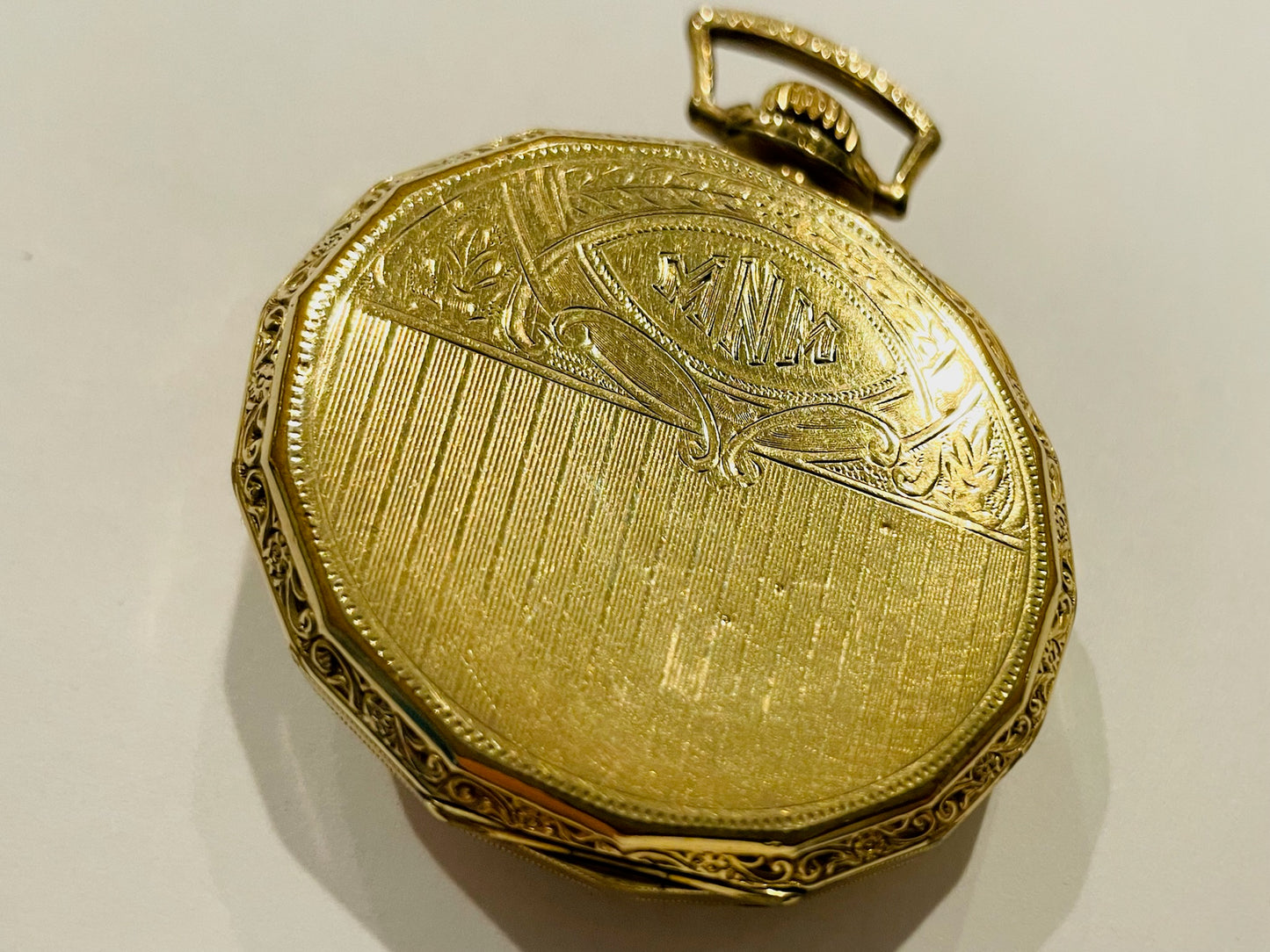 Elgin Natl Watch Co USA Gold Plated 17 Jewles Vintage Pocket Watch