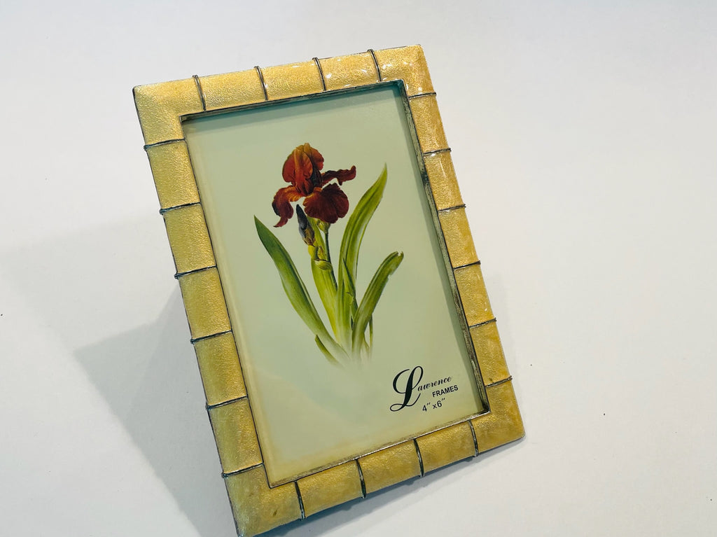 Contemporary Golden Enamel Ware Lawrence Picture Frame