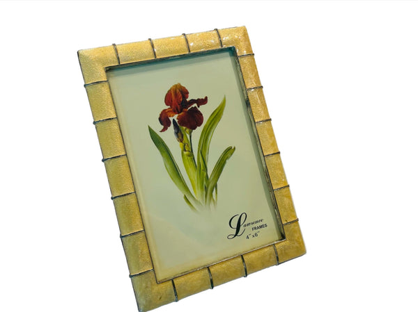 Contemporary Golden Enamel Ware Lawrence Picture Frame